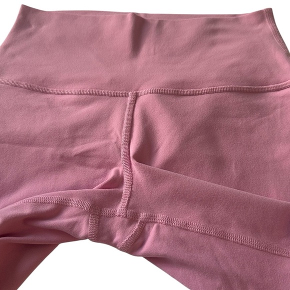 Alo Yoga Airbrush High-Waist Biker Short 7” - Pink (Persian Pink) SMALL - Picture 6 of 6